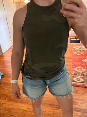 NOBULL Olive Camo High-Neck Tank